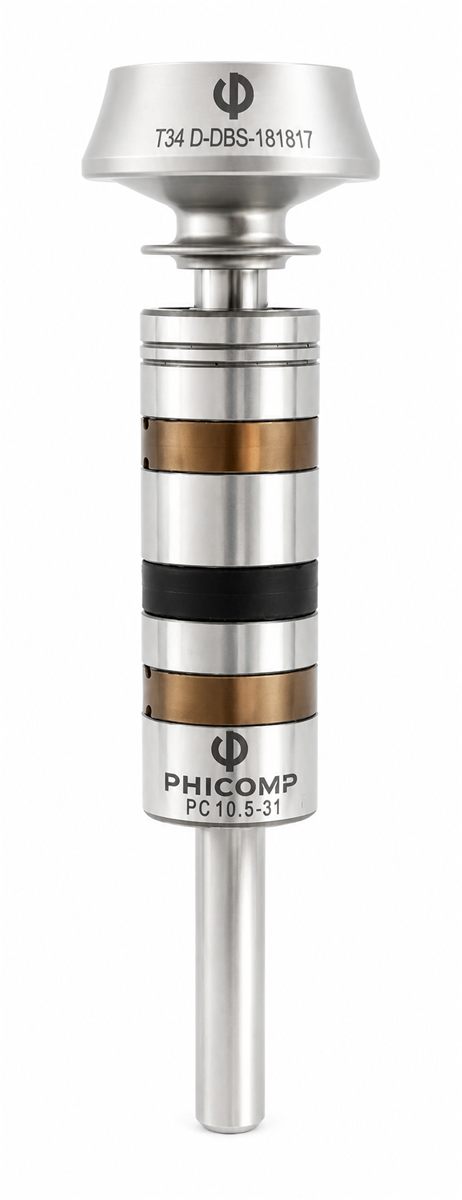 Complete Phicomp rotor: cup mounted on its bearing assembly, type T 34 D